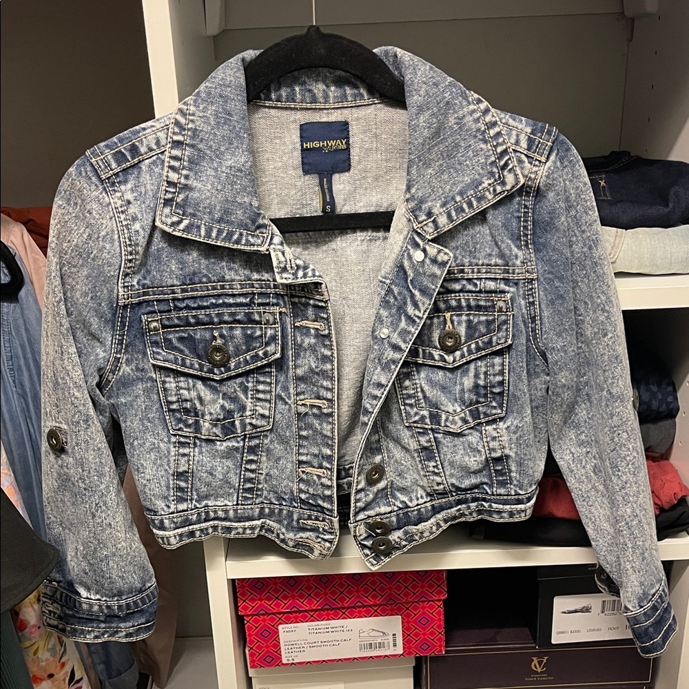 Highway Jeans Blue Acid Wash Jean Jacket